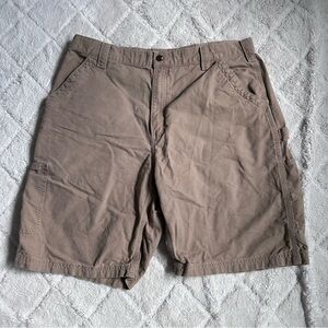 Carhartt | B147-DKH Loose Fit Canvas Utility Work Short Dark Khaki | Size 38